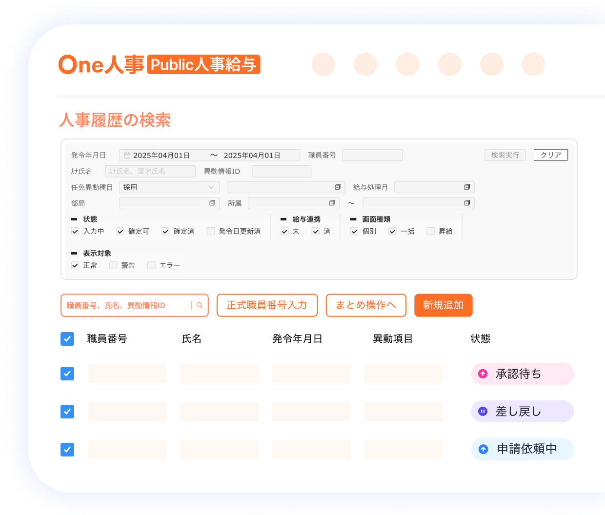 2つ目の人事発令の特徴イメージ